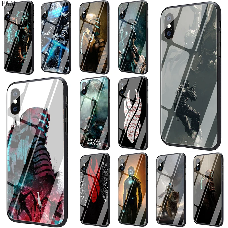 EWAU dead space закаленное стекло чехол для телефона чехол для iPhone 5 5S SE 6 6s 7 8 Plus X XR XS 11 Pro Max