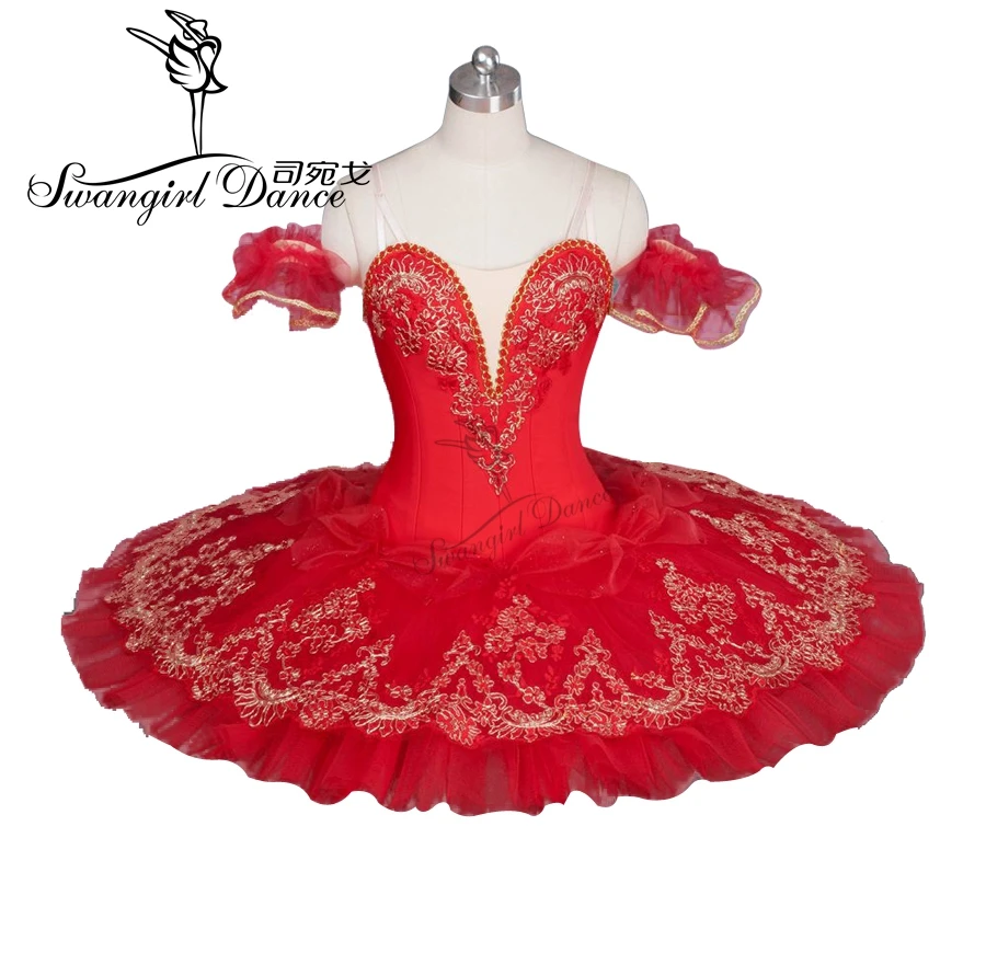 adult high quality red paquita ballet tutu girls professional classical performance ballet tutus for girlsBT9046