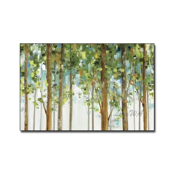 

Free Shipping Tree Handmade Oil Paintings Modern Abstract Oil Painting On Canvas Wall Art Pictures For Living Room Hotal Decor