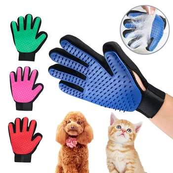 

1PC Cat Hair Remove Gloves Cat Grooming Glove Pet Effective Massage Dog Combs Cleaning Deshedding Brush Gloves For Cat Dog