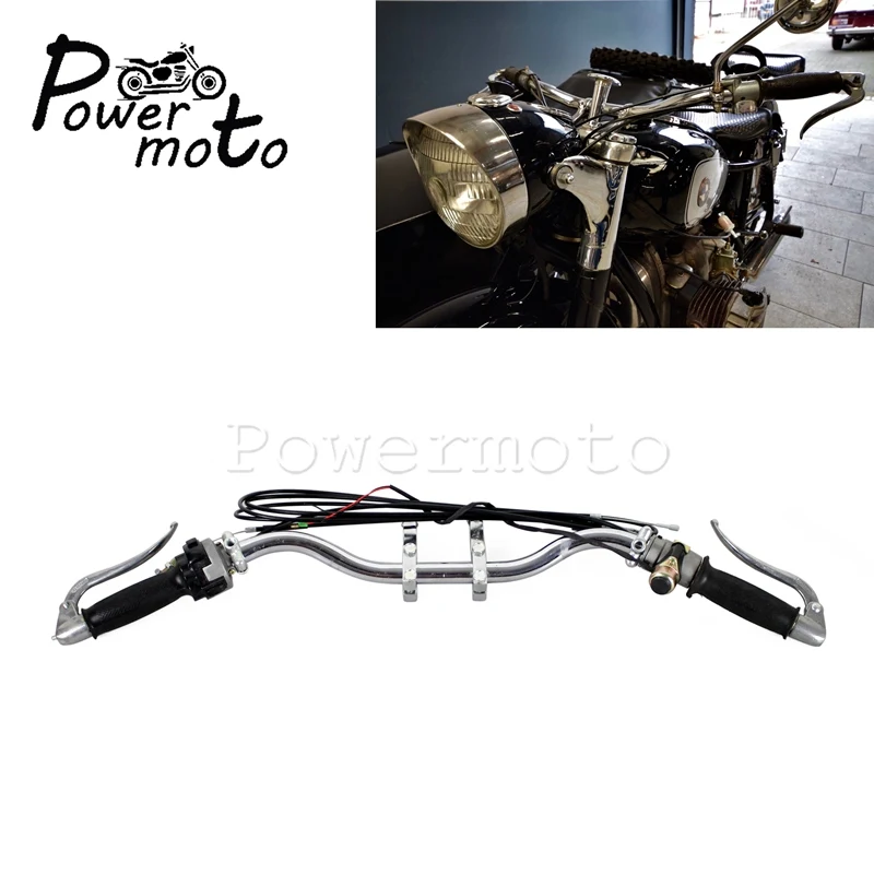 Мотоцикл Классический Полный комплект для руля Днепр Урал Sidecar тормозной рычаг сцепления дроссельной заслонки рукоятка для BMW KS750 K750 R75 BW40