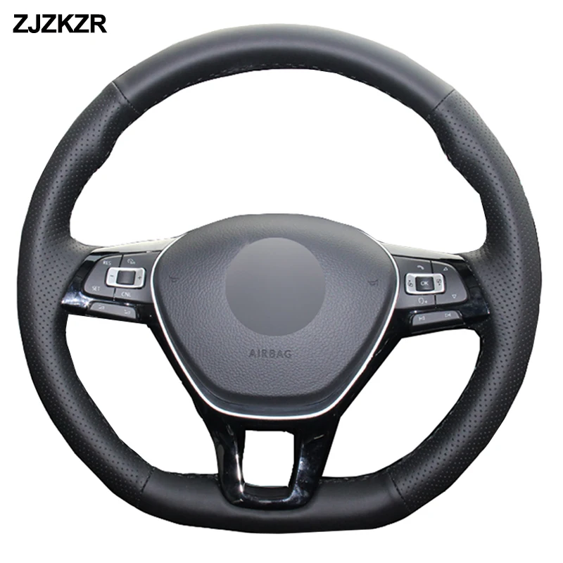 Автомобильный чехол на руль для Volkswagen VW Golf 7 Mk7 New Polo Jetta Passat B8 Tiguan Sharan Touran Up Volant Stuurhoes