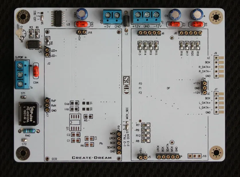 TDA1540 Driver Board Supports 256FS 384Fs I2S Input