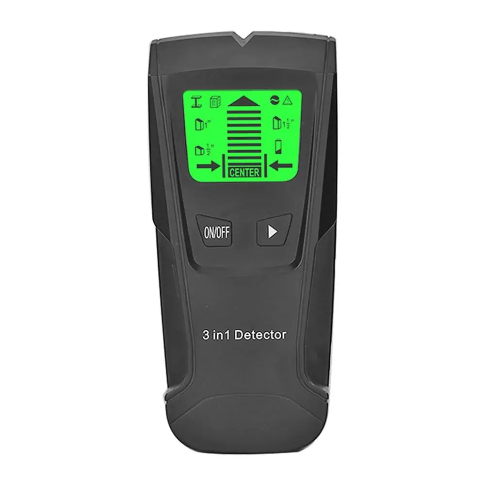 

3 In 1 Metal Detector Find Metal Wood Studs Ac Voltage Live Wire Detect Wall Scanner Electric Box Finder Wall Detector