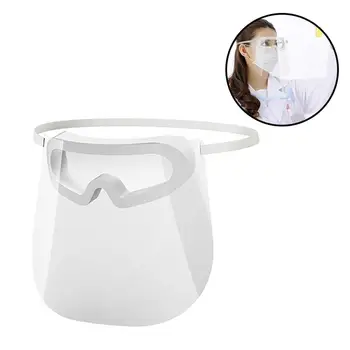 

Portable Face Protective Mask Isolation Face Shield Face Guard Transparent Splash Proof Face Cover for Outside Outdoor Use