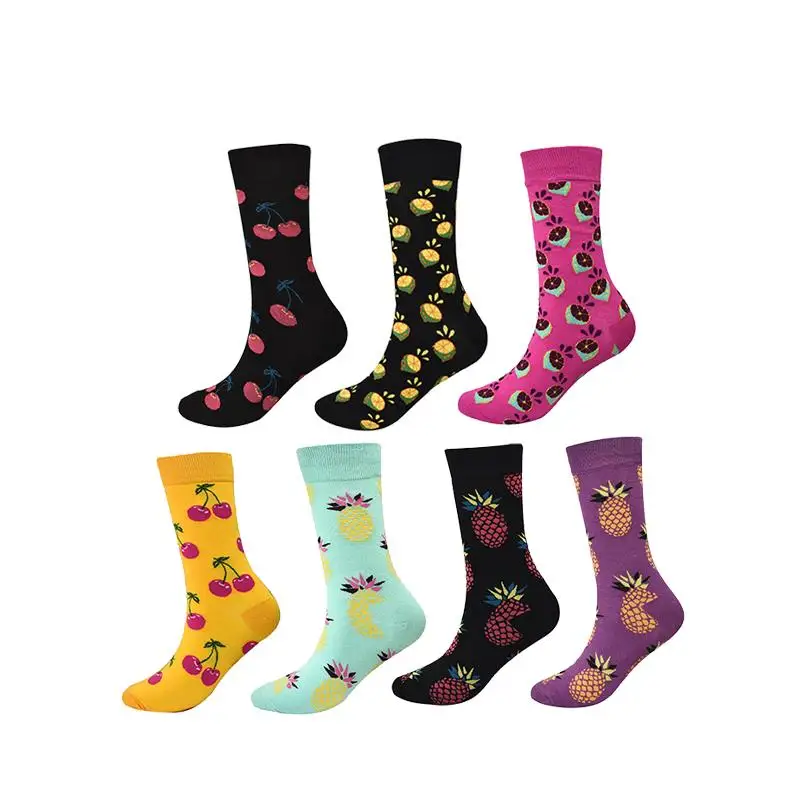 Фиолетовый ананас женские короткие носки фруктовый узор милые носки для женщин хлопковые носки