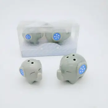 

Wedding Favors or Baby Shower Gifts Ceramic Lovely Boy Theme Elephant Salt and Pepper Shakers