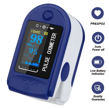 

Portable Digital OLED Fingertip Pulse Oximeter Blood Oxygen Saturation Meter Heart Rate Detector SPO2 PR Monitor Health Care