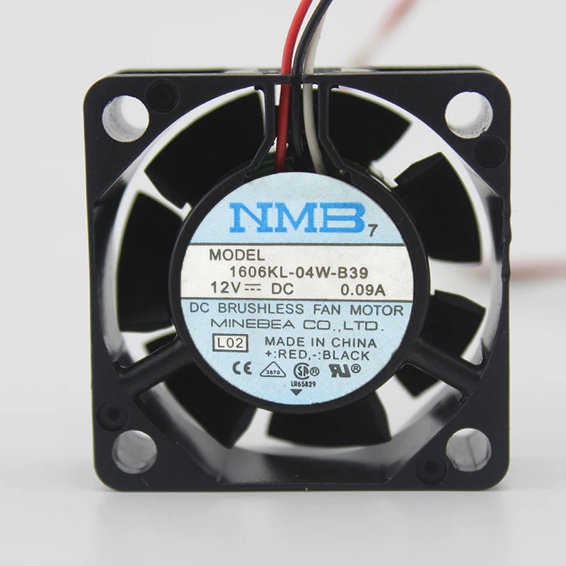 

For NMB 1606KL-04W-B39 1606KL-04W-B30 DC 12V 0.09A 4015 2-wire 3-wire server 40 * 40 * 15MM Double Ball chassis fan