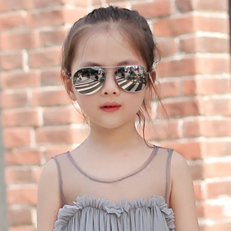 Classic Aviation sunglasses Boy Girl Colorful Mirror Pilot Sun Glasses Children Sunglasses Kids Sunglasses Eyewear