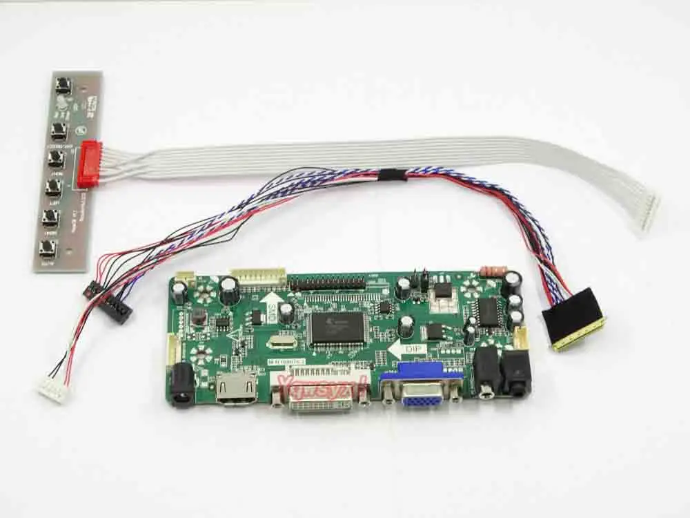 Placa de Controle Hdmi + Dvi + Vga Controlador de Tela Monitor para Lp156wh4 Yqwsyxl Lcd Led Placa Driver Kit tl q1 Lp156wh4-tlq1 - Imagem 2