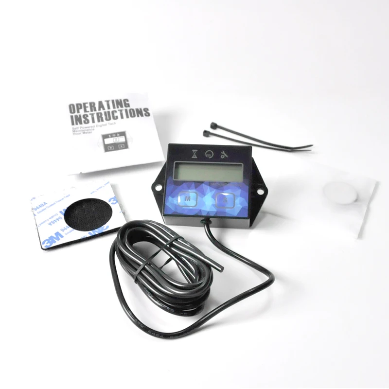 Цифровой тахометр для двигателя, счетчик часов, датчик, изменение масла, индуктивный счетчик часов для лодки, газонокосилки, внешняя конструкция для монтажа на мотоцикл HM011F