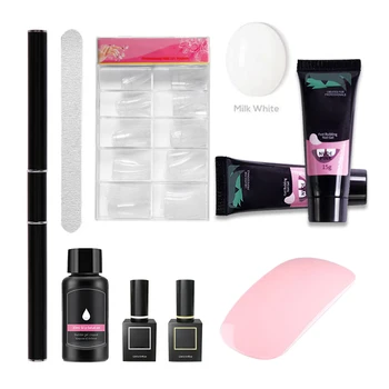 

Private Salon Extension Nail Kit Fast Crystal Nail Extension Gel Kit Beginner Set HJL2019