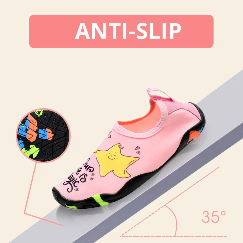 Barefoot Shoes Children Swimming Slippers Sneakers for Boy Girl Kids Beach Shoes Water Socks Baby Bathing Shoe Aquatic Slipper