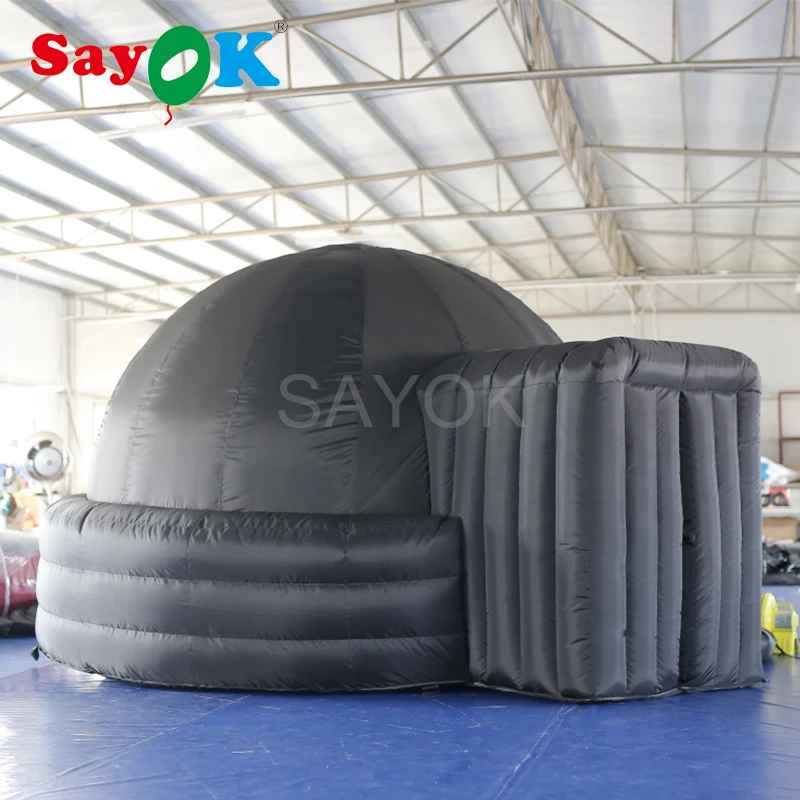 3 м(10 футов) Мобильный надувной планетарий проекционный купол палатка для школы обучения с воздуходувкой/ПВХ коврик