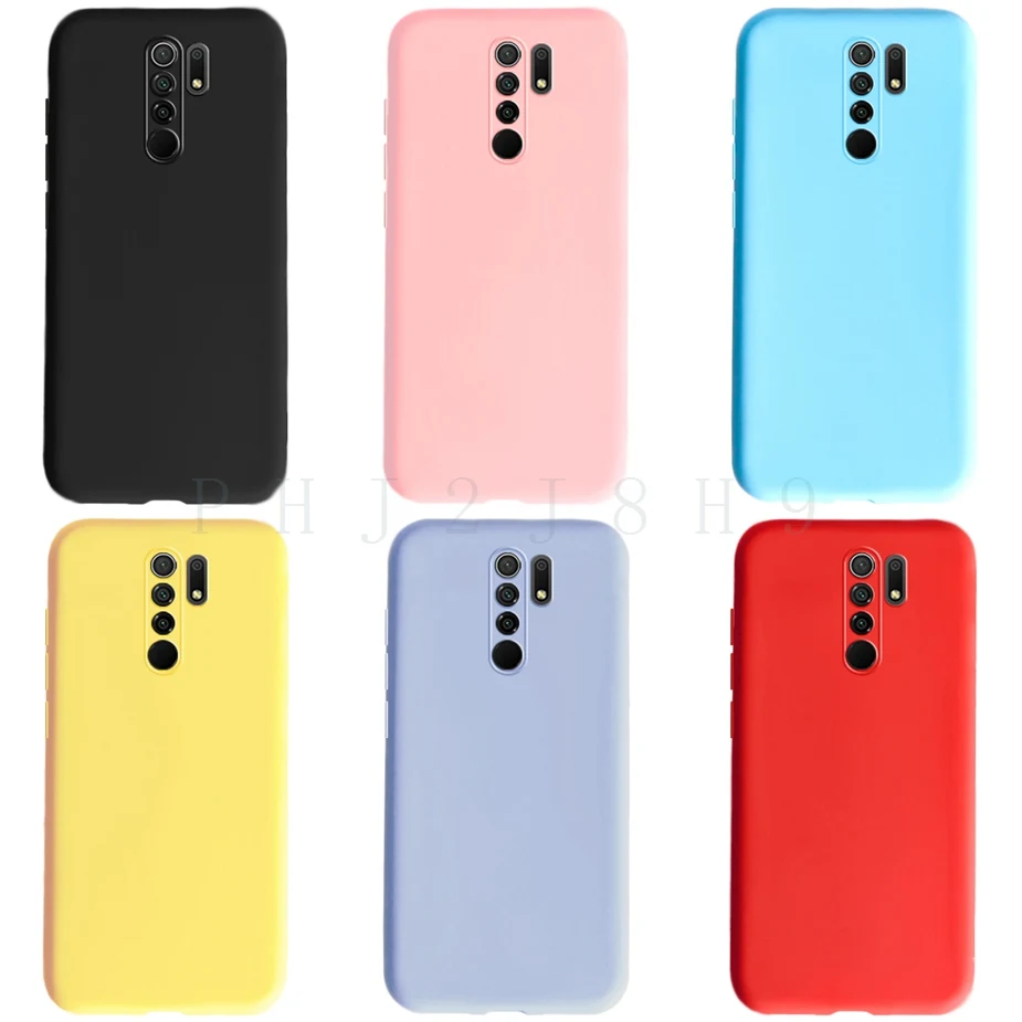Mixroom Cover Per Xiaomi Redmi 9 – Custodia In TPU Morbido Con Stampa Orsetto Peluche E Cuori, Fantasia S273