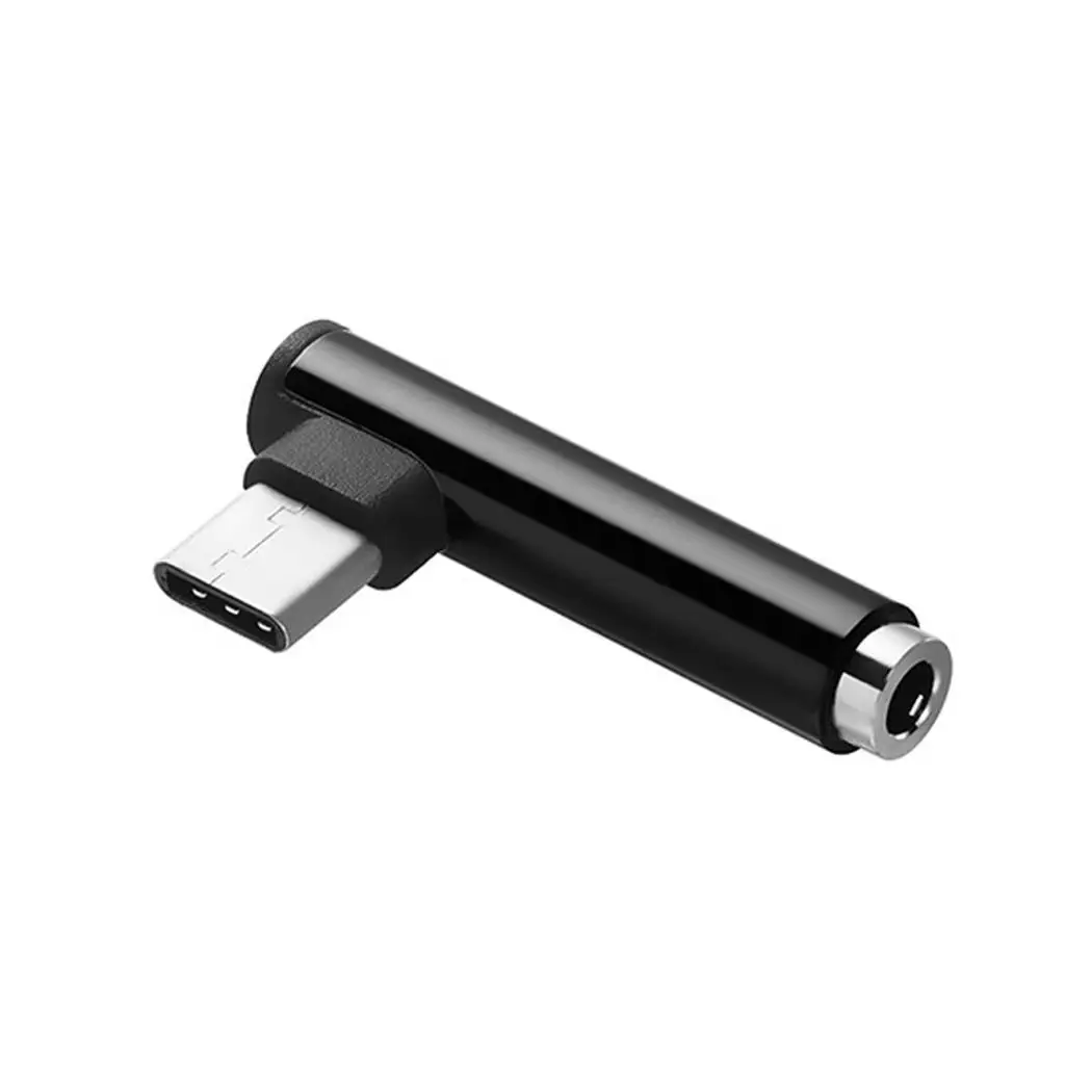 90 Degree Type C to 3.5mm Audio Jack Headphone Converter Cable |