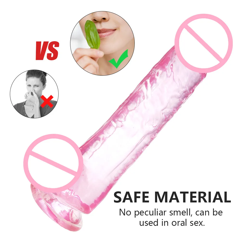 Sex Toys Realistic Dildos Anal Masturbator Jelly Soft Dildo for Woman Strong Suction Cup Penis Dildo for Adults