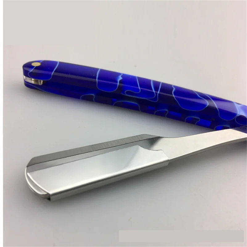Blue Razor Shaving Knife Hairdressing Scraper Haircut Razor Eyebrow Knife Shaving Sweat Knife G1105