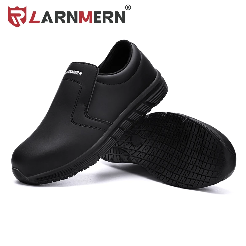 Larnmern Chef Shoes For Men Resistant Kitchen Cook Waterproof Non Slip Work Shoes Oil-proof Safety Shoes Hotel Restaur Plus Size