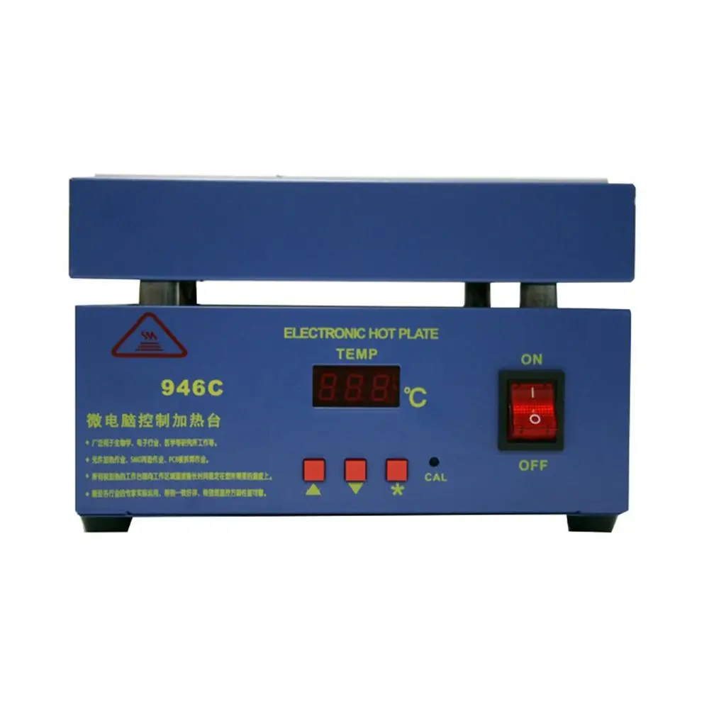 DANIU 110/220 В 800 Вт 946C 200x200 мм электронная нагревательная станция для подогрева бга PCB SMD Светодиодная лампа для демонтажа