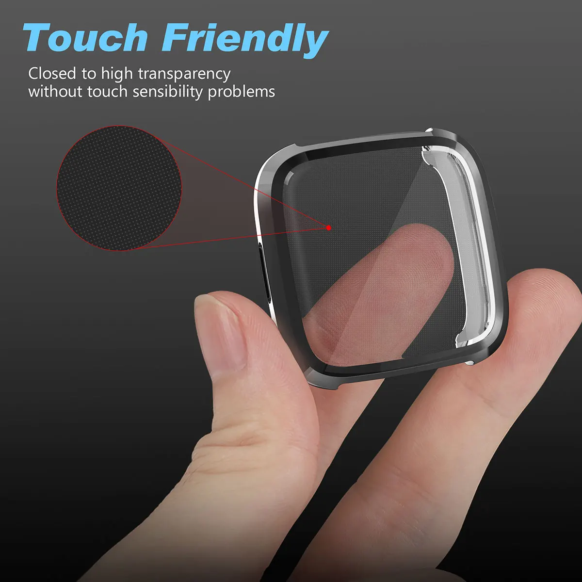 360 градусов полное покрытие для Fitbit Versa 2 защитный чехол покрытие Защитная крышка для Fit Bit Versa 2 Аксессуары для часов