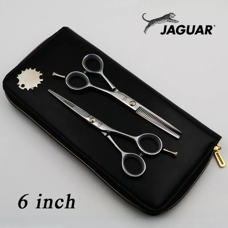 1 set add case 5,5/6 дюймов Профессиональные Парикмахерские ножницы набор резки+ филировочные ножницы высокого качества личности черные стили - Цвет: 1 set add case