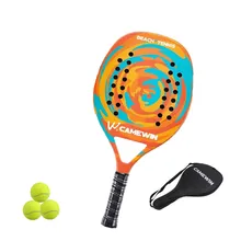 New Racket Beach Tennis Full Carbon Fiber EVA Beach Tennis Racket Outdoor Sports Racket Sports Equipment with Ball Set