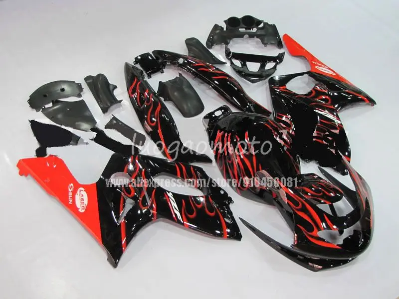 Кузов для 1997-2007 blk винно-Красного цвета YAMAYA YZF600R 97-07 1998 1999 2000 2001 2002 2003 2004 2005 2006 YZF 600R ABS
