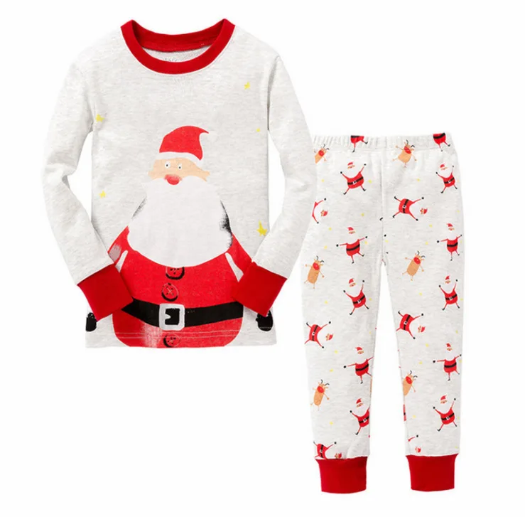 Коллекция года, детские пижамы комплекты детской одежды одежда для маленьких мальчиков и девочек пижамы для маленьких мальчиков и девочек, топы с длинными рукавами и рисунком+ штаны, комплект из 2 предметов - Цвет: 8