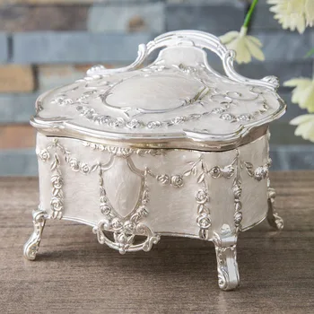 

Princess-style Jewelry Box jewelry earrings storage box dressing table exquisite decoration birthday Valentine's Day present