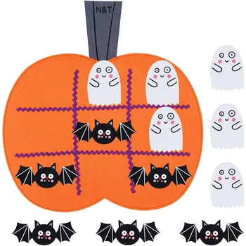 

Halloween Party Diy Decorations Children Fun Toy Diy Ghost Bat Pumpkin Tac Pad Halloween Game Mat Home Decoration