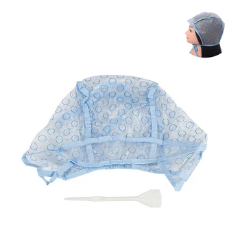 

Disposable Cap Highlight Hair Cap Salon Hair Coloring Dye Cap With Hooks For Dyeing Hair Shower Cap Baking Oil Hair Cap
