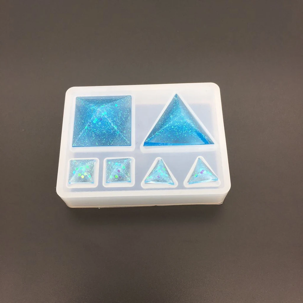 Pyramid Shape Silicone Pendant Mold Jewelry Silicone Mold Mold For DIY