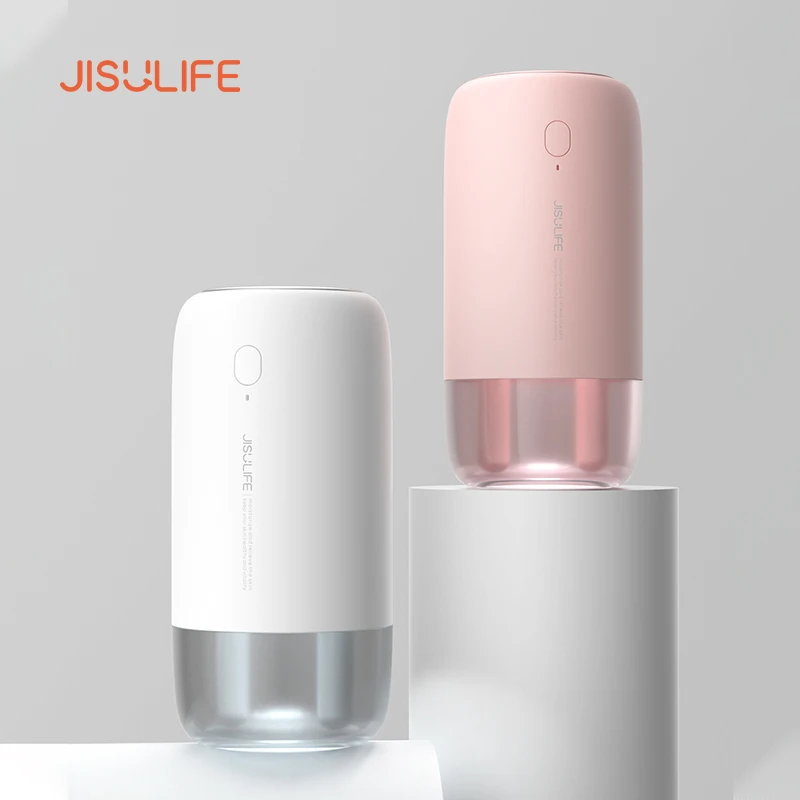 JISULIFE JB08 USB Tragbare Drahtlose Luftbefeuchter Dual Düse Dual Spray Mit LED Nacht Lampe 3600mAh Li Ion Batterie Für Home büro