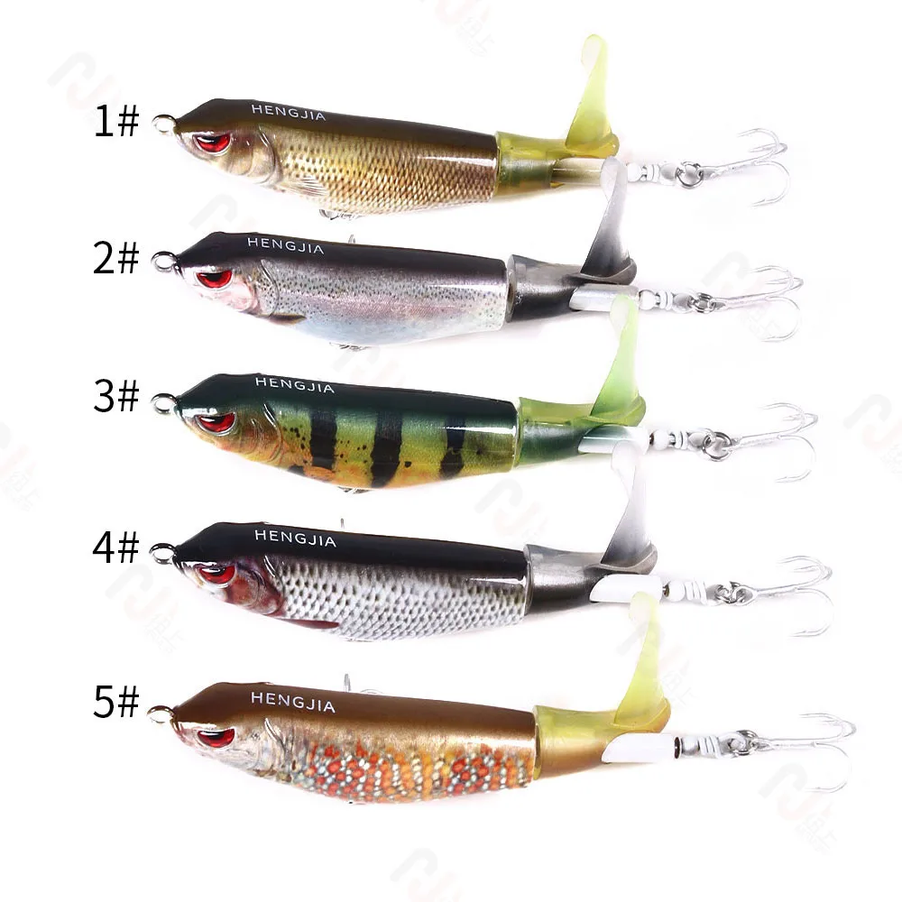 HENGJIA 12,5 г 11 см Topwater Sub-bait пропеллер трактор твердая приманка плавающие водные карандашные приманки Whopper plopper рыболовные снасти