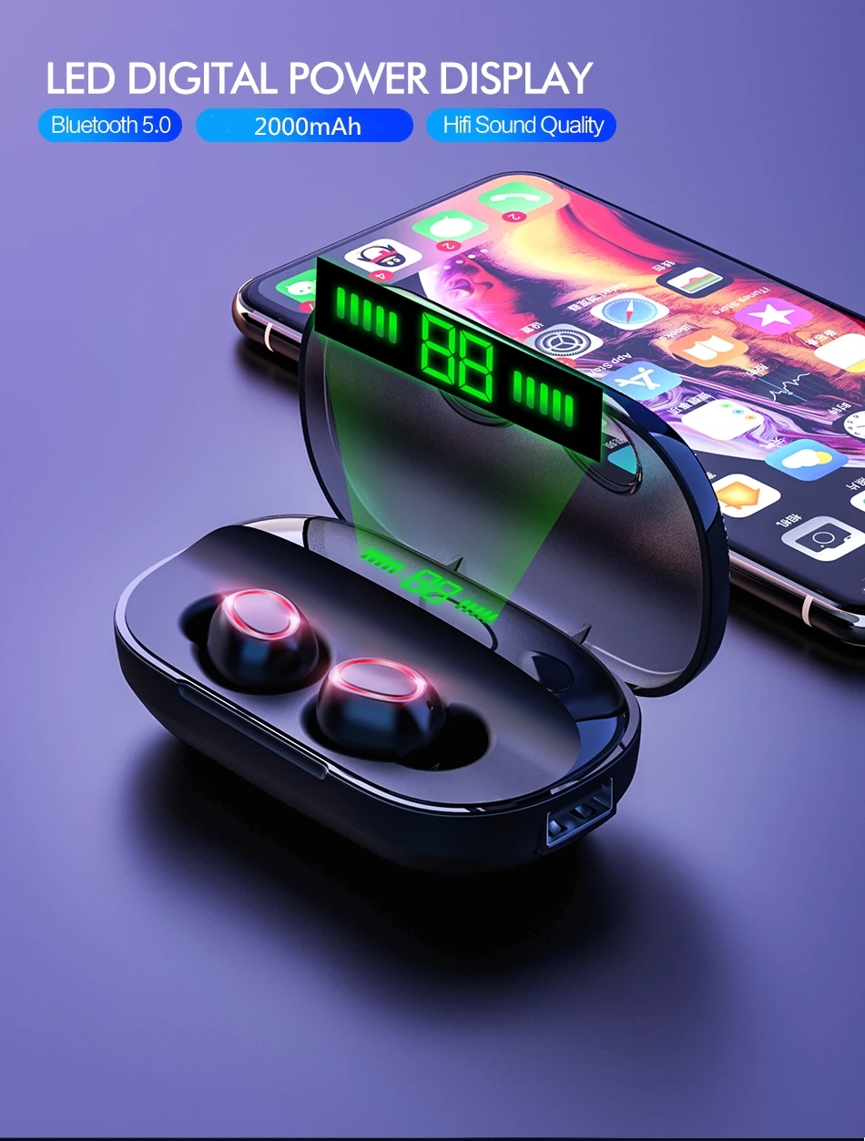 Беспроводные bluetooth-наушники ROCK HD с объемным стерео шумоподавлением, игровая гарнитура с микрофоном, водонепроницаемые наушники