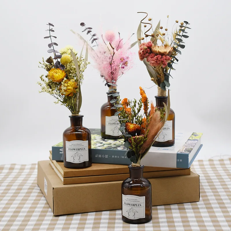 

Creative-Handmade Bouquet Gift Box Accessories Linen Hand Beam Dried Flower Bouquet Home Decoration Small Bouquet Manufacturers