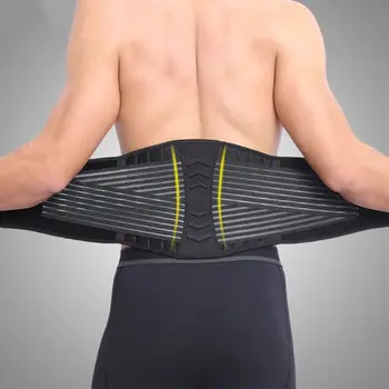 

Lumbar Back Protection Brace Breathable Adjustable Elastic 8 Springs Support Plate Gym Fitness Training Weightlifting Brace