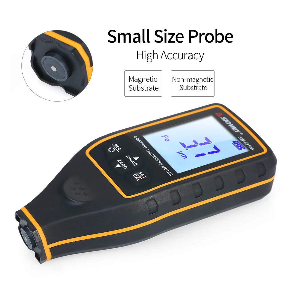 

Digital Thickness Measuring Instruments Digital Thickness Gauge Paint Film Coating Thickness Gauge Tester SW-6310A