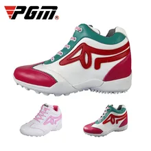 Бренд PGM Гольф кроссовки женские Для женщин спортивные Обувь увеличился в 3 см Женская высокая водонепроницаемая обувь Велоспорт Бадминтон дышащий большой размер