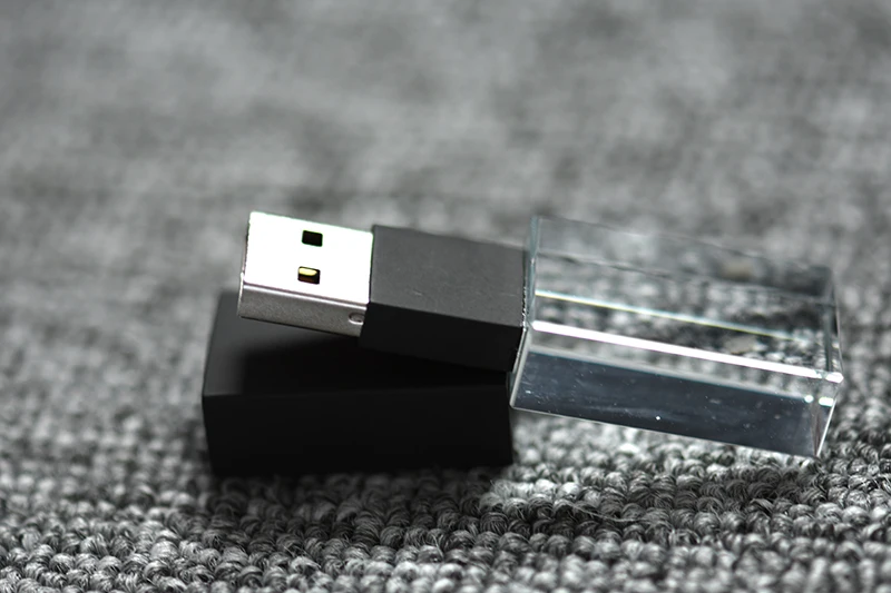 JASTER Кристальный usb палочки 3D Распечатать собственный логотип 4 Гб 16GGB флеш-накопитель USB 32 Гб 64 Гб прозрачное стекло(более 10 шт бесплатный логотип