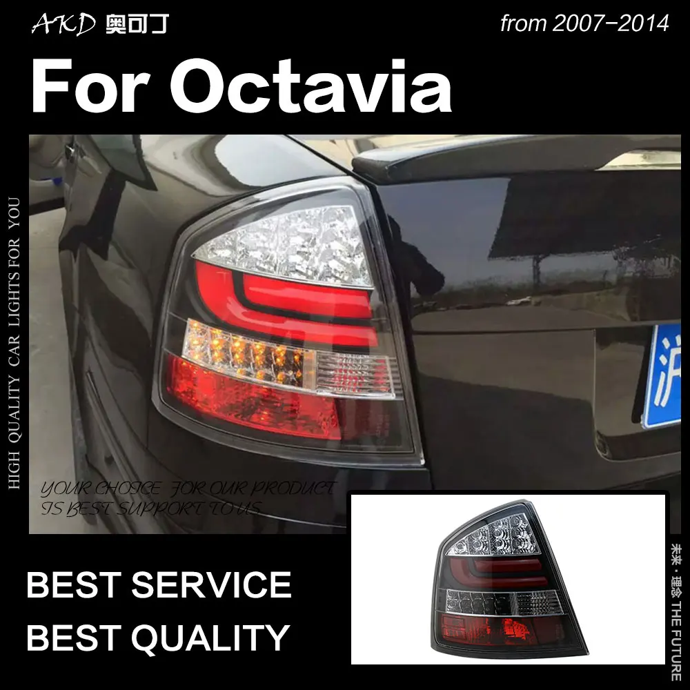 Автомобильный Стайлинг для Skoda Octavia задний фонарь s 2005-2014 светодиодный