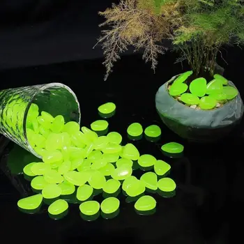 

Garden Decor Luminous Stones Glow In Dark Decorative Pebbles Outdoor Fish Tank Decoration Pebble Rocks Aquarium Mix Color