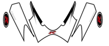 

MTKRACING 3D Fuel Tank Protection Stickers Decals For SUZUKI GSXR 1000 2008