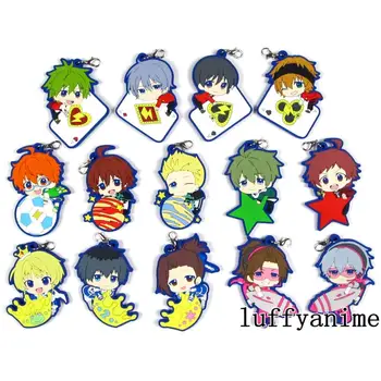 

THE IDOLM@STER SideM Rubber PVC pendant Aoi Kyosuke Fuyumi Jun Watanabe Minori Takajo Kyoji anime Phone charm strap Keychain