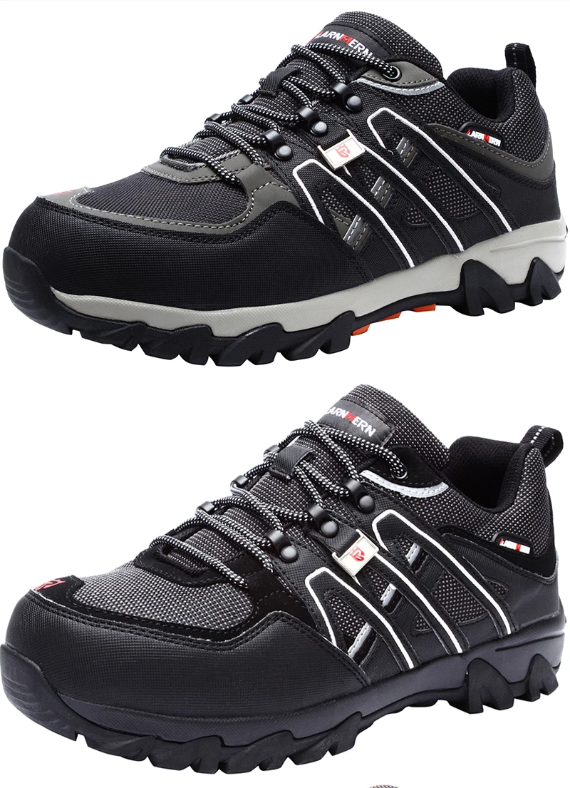 Men's Steel Toe Work Safety Shoes Breathable Anti-smashing Anti-puncture Non-slip Construction Protective Footwear
