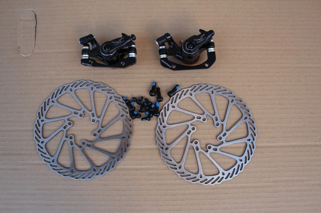 Чайка дисковые тормоза алюминиевый сплав CNC велосипед дисковый тормоз горный велосипед дисковые тормоза с дисковым винтом цвет