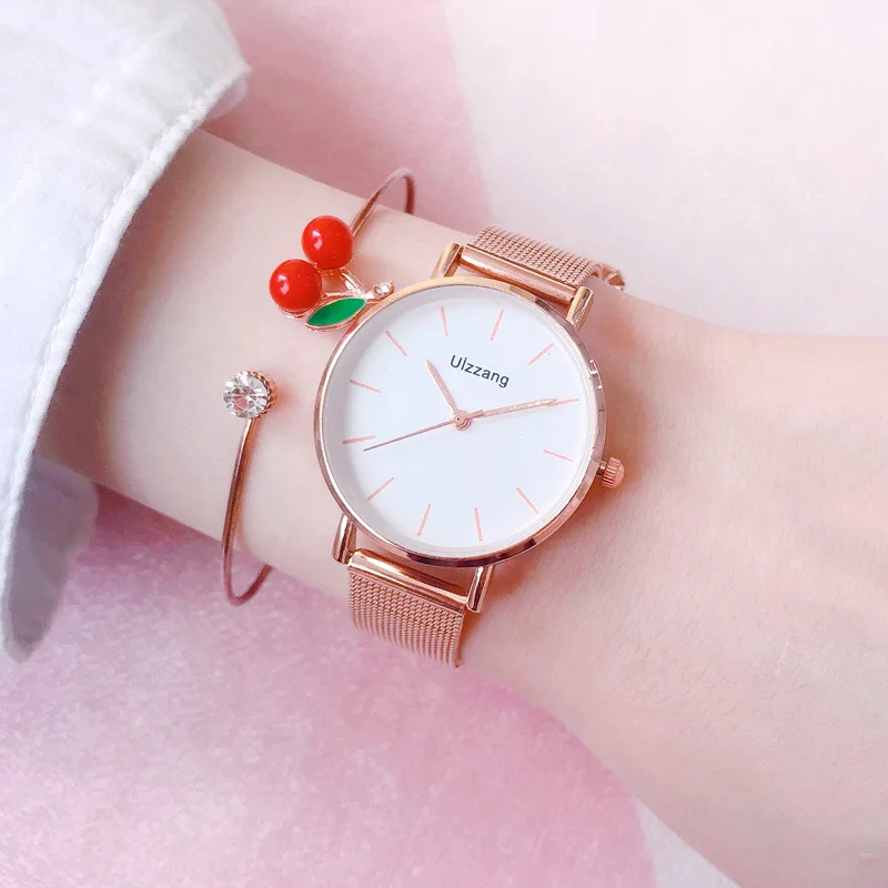 Ladies Wristwatches Luxury Gifts Woman Clock Rose-Gold Minimaliste Fashion-Brand Simple