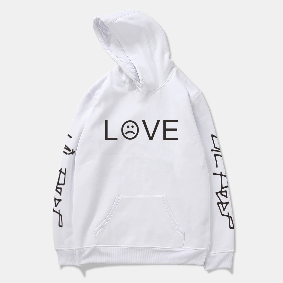 Love Lil/Женская флисовая толстовка с капюшоном для девочек, одежда для пар ZIIART - Цвет: White